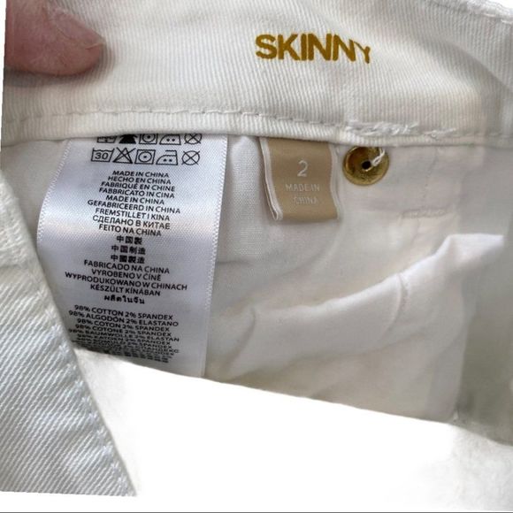 Michael Kors white skinny jeans size 2 EUC - Picture 5 of 5
